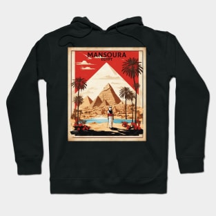 Mansoura Egypt Vintage Poster Tourism Hoodie